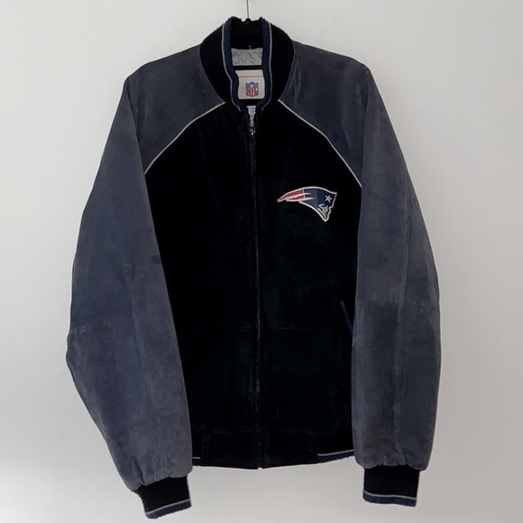 NFL New England Patriots Suede Leather Varsity/letterman's/bomber